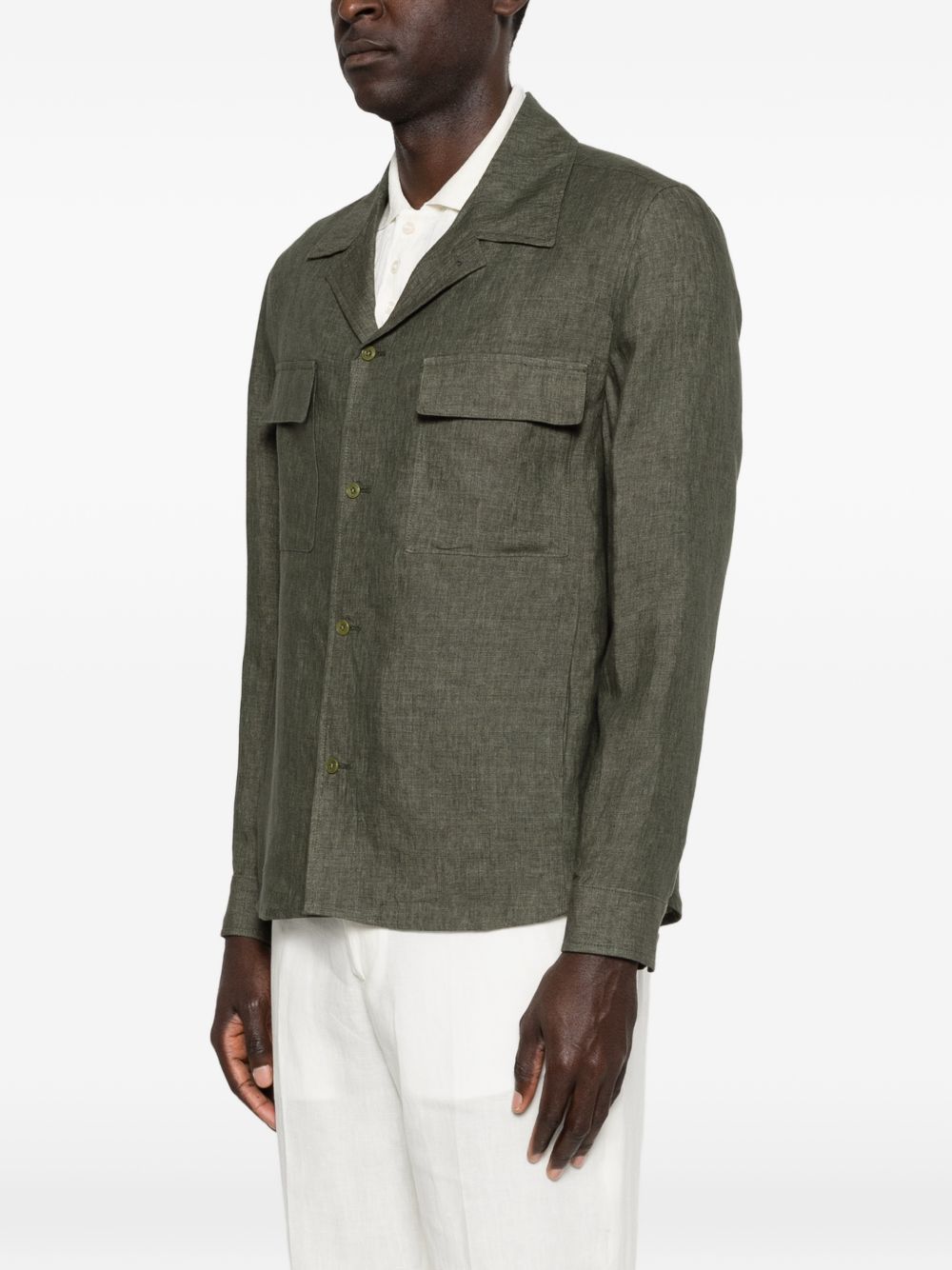 Giacca camicia john con tasca con patta in verde Briglia 1949 - uomo 