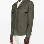 Giacca camicia john con tasca con patta in verde Briglia 1949 - uomo 