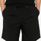 Pantaloncini con coulisse e pieghe in nero Briglia 1949 - uomo 