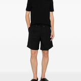 Pantaloncini con coulisse e pieghe in nero Briglia 1949 - uomo 