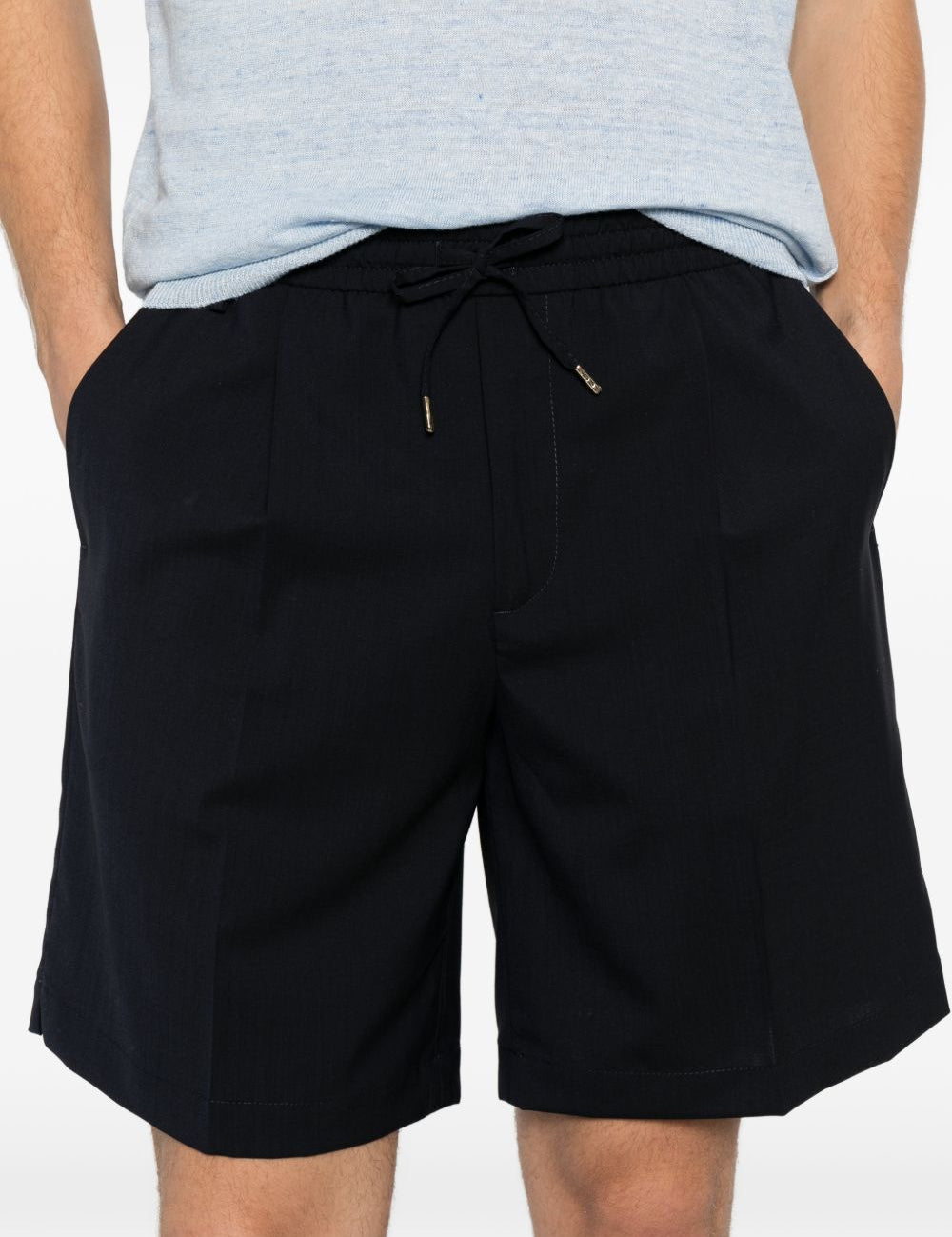 Pantaloncini con coulisse e pieghe in blu Briglia 1949 - uomo 