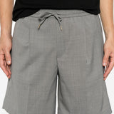 Pantaloncini con coulisse e pieghe in grigio Briglia 1949 - uomo 