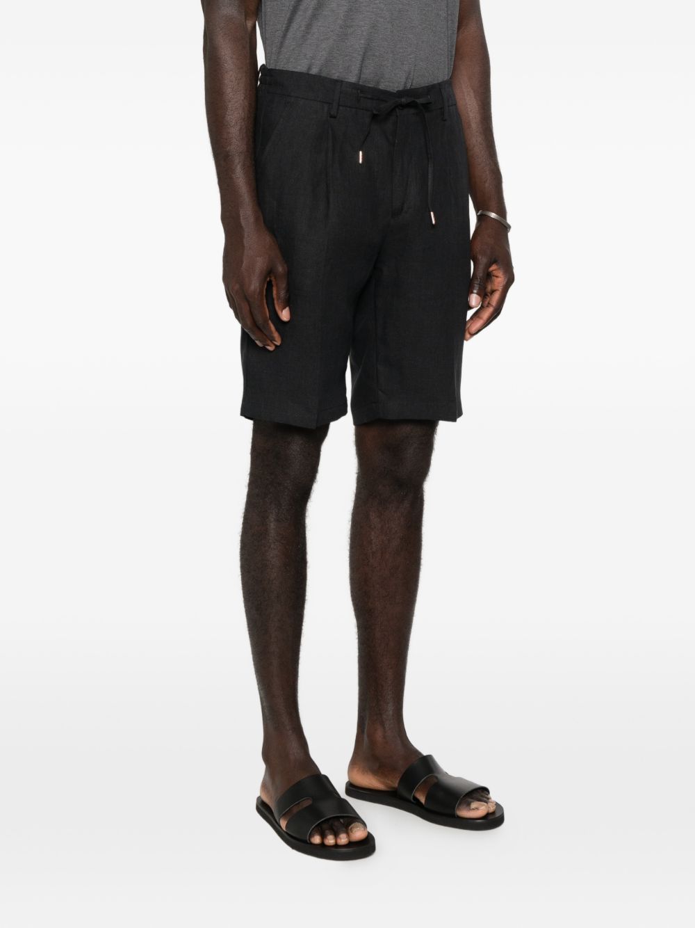 Pantaloncini chino a pieghe in nero Briglia 1949 - uomo 