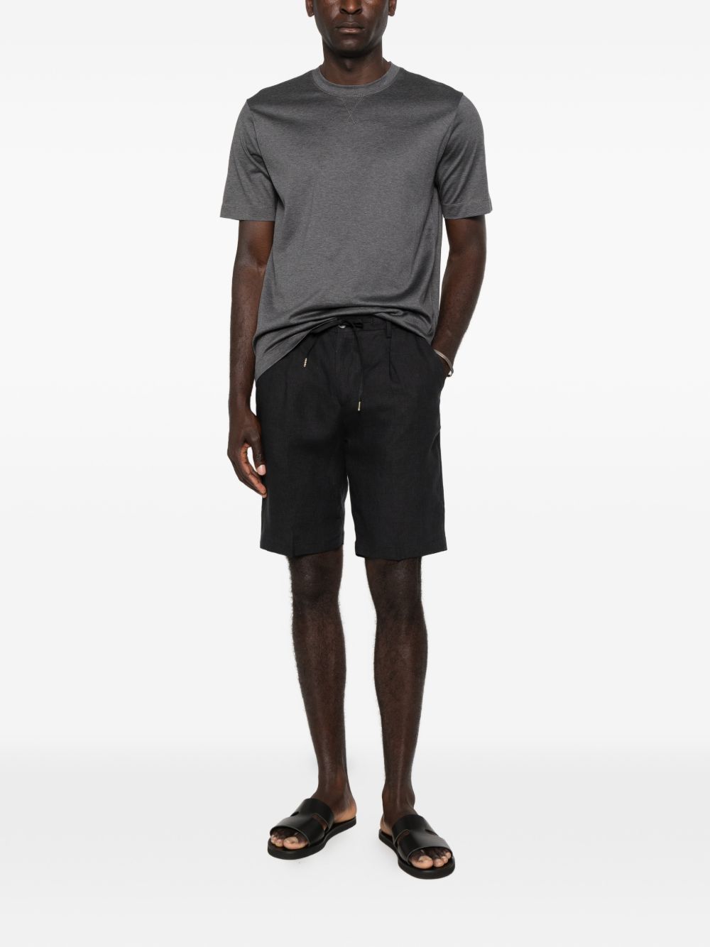Pantaloncini chino a pieghe in nero Briglia 1949 - uomo 