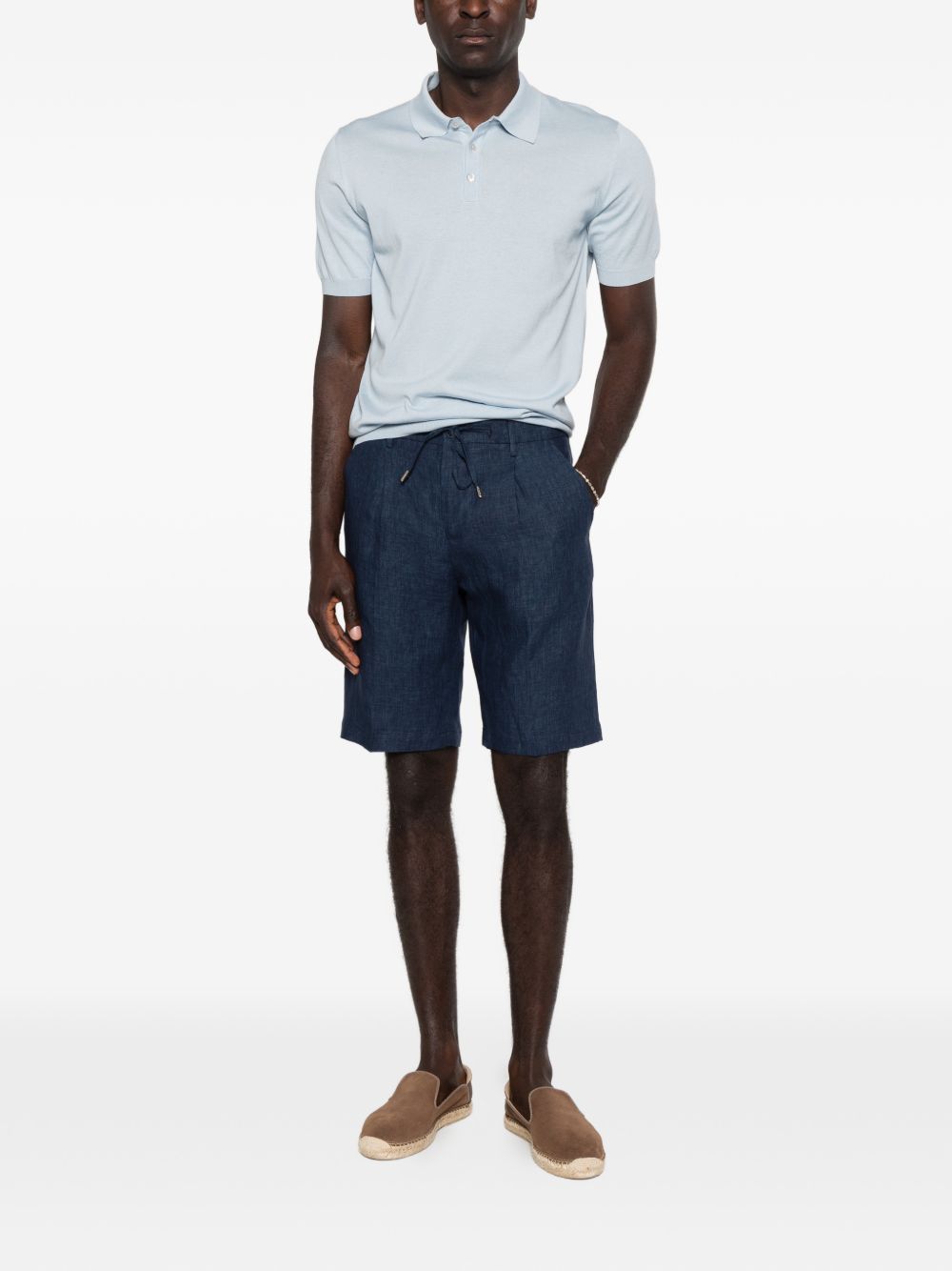 Pantaloncini chino a pieghe in blu Briglia 1949 - uomo 