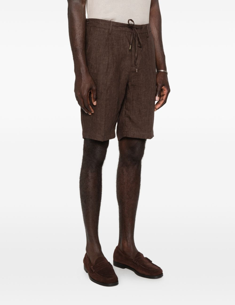 Pantaloncini chino con coulisse in marrone Briglia 1949 - uomo 