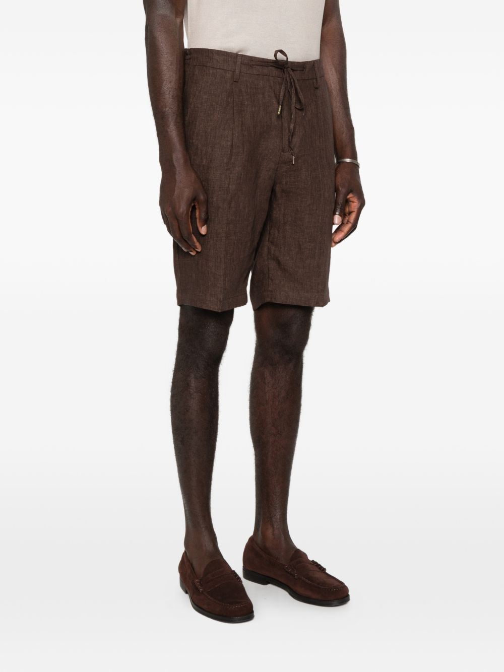 Pantaloncini chino con coulisse in marrone Briglia 1949 - uomo 