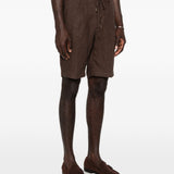 Pantaloncini chino con coulisse in marrone Briglia 1949 - uomo 
