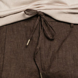 Pantaloncini chino con coulisse in marrone Briglia 1949 - uomo 