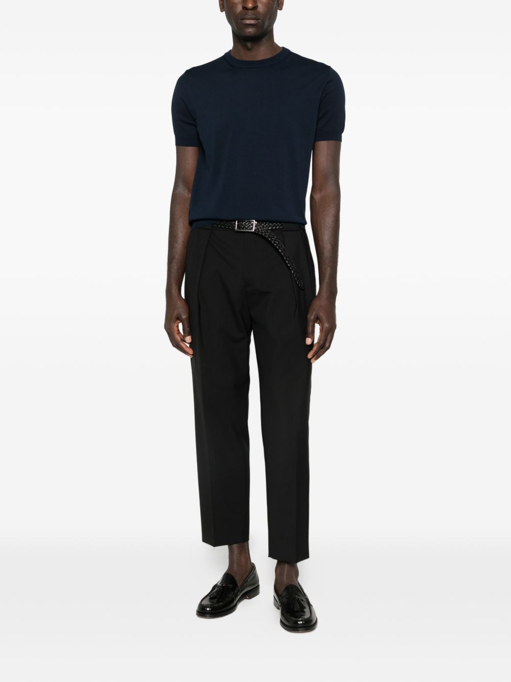 Pantaloni plissé in nero Briglia 1949 - uomo 