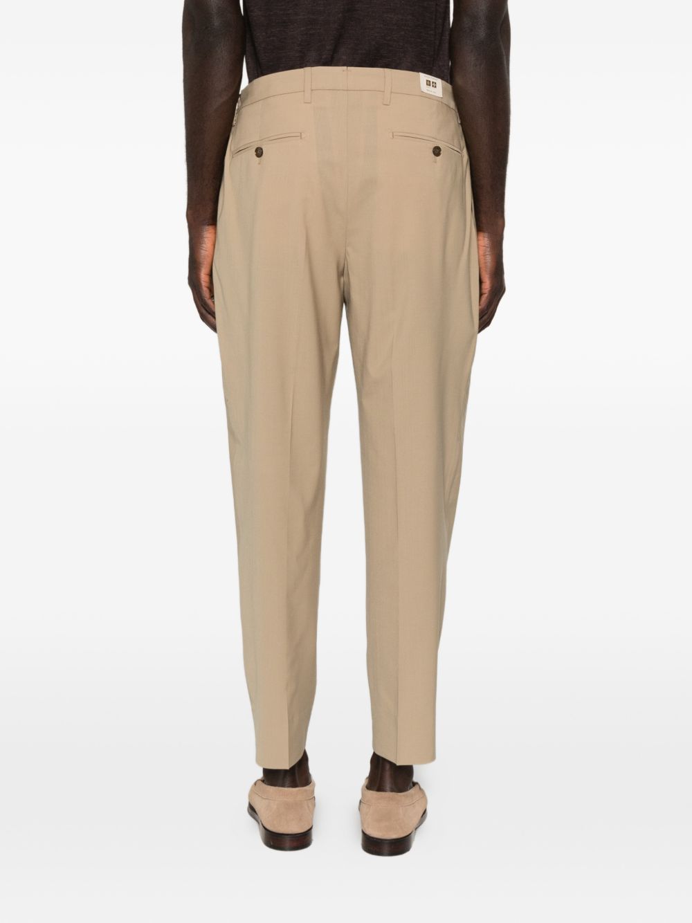 Pantaloni affusolati a pieghe in marrone Briglia 1949 - uomo 