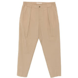Pantaloni affusolati a pieghe in marrone Briglia 1949 - uomo 