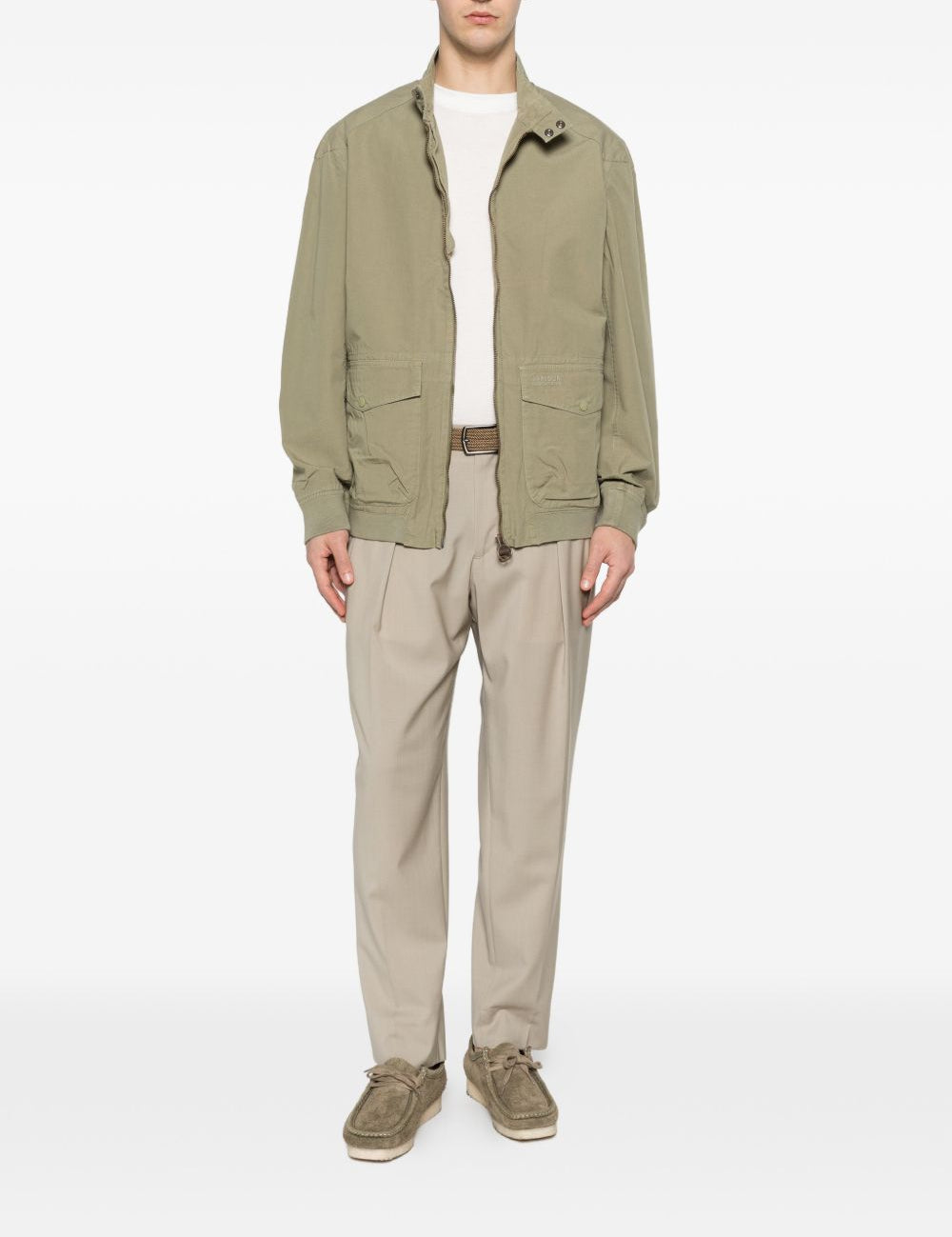 Pantaloni portobellos con pieghe in beige Briglia 1949 - uomo 
