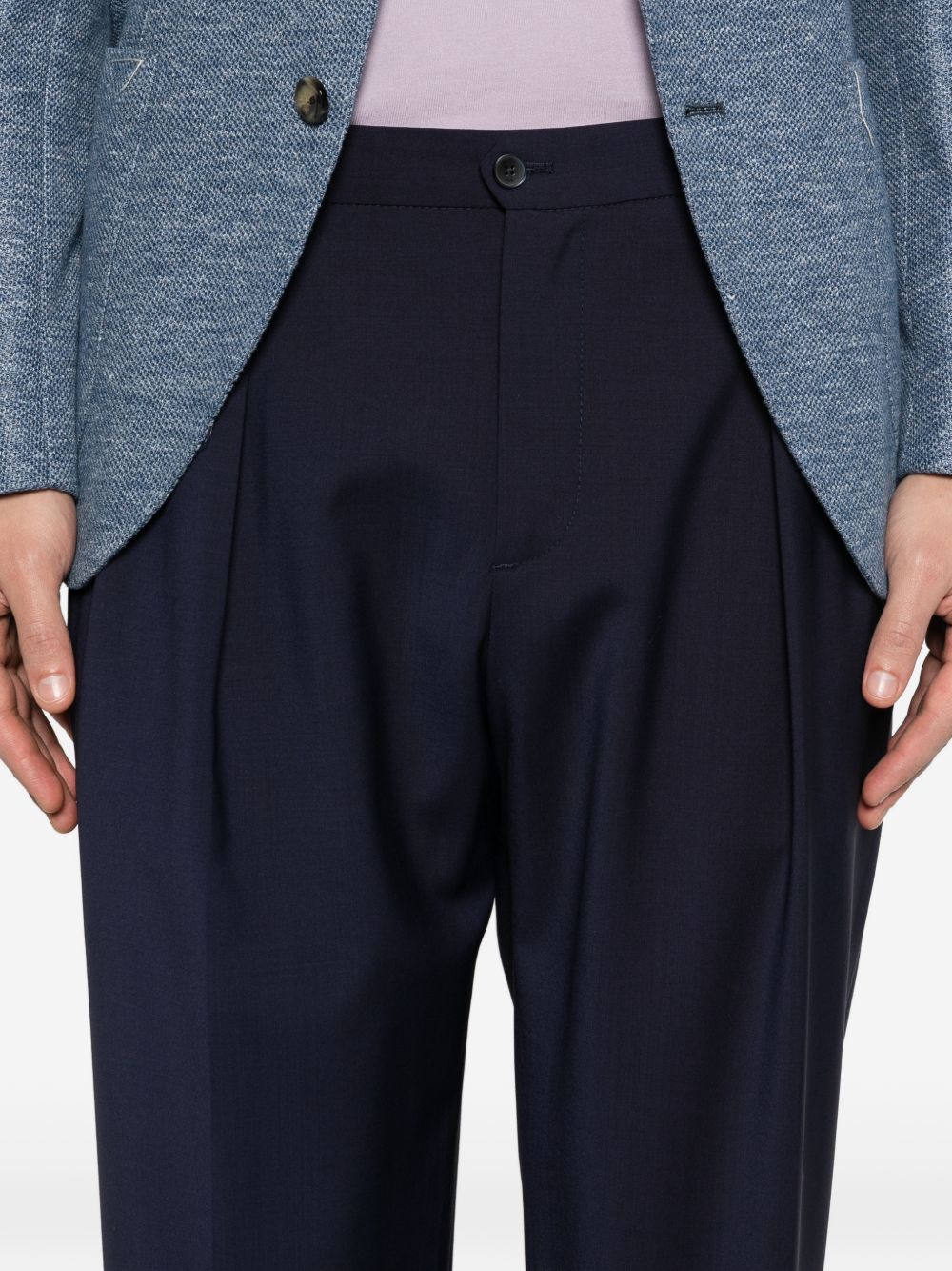 Pantaloni portobellos con pieghe in blu Briglia 1949 - uomo 