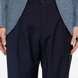 Pantaloni portobellos con pieghe in blu Briglia 1949 - uomo 