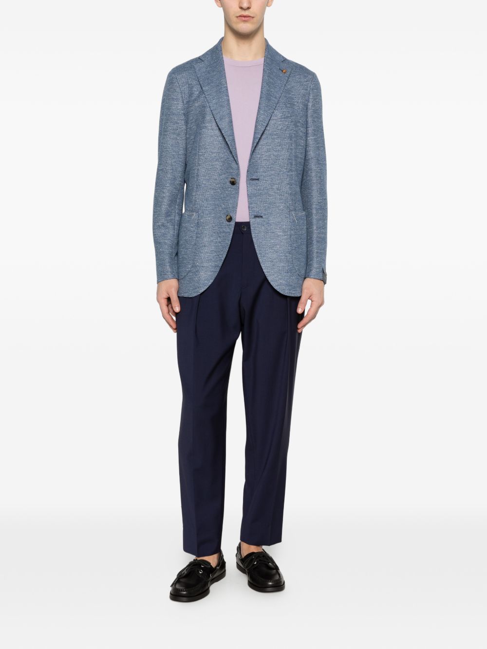 Pantaloni portobellos con pieghe in blu Briglia 1949 - uomo 
