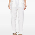 Pantaloni portobellos con pieghe in bianco Briglia 1949 - uomo 