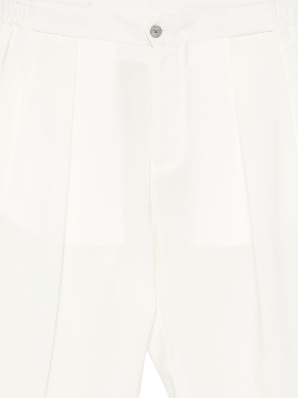 Pantaloni a pieghe con elastico in vita in bianco Briglia 1949 - donna 
