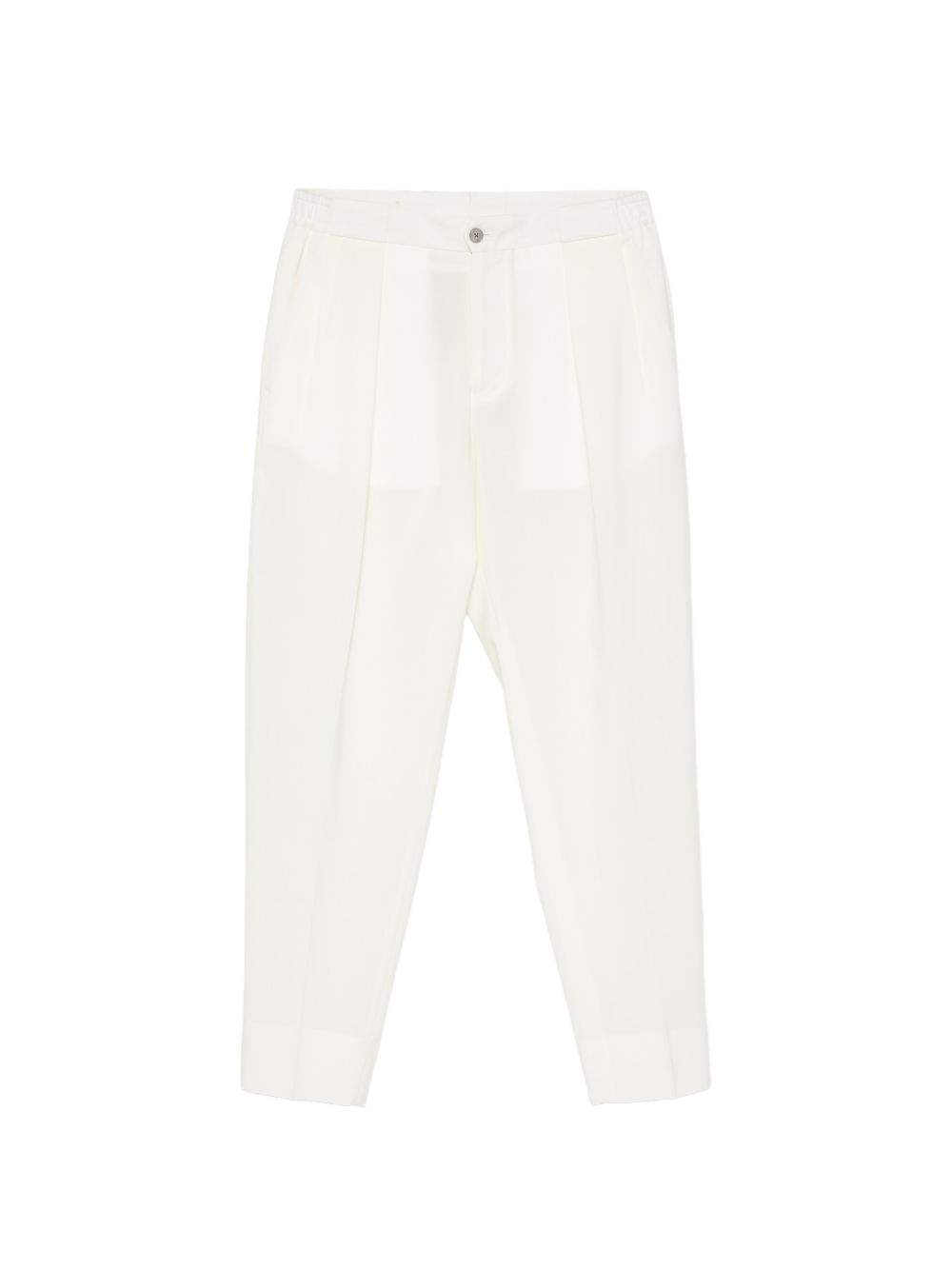 Pantaloni a pieghe con elastico in vita in bianco Briglia 1949 - donna 