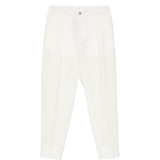Pantaloni a pieghe con elastico in vita in bianco Briglia 1949 - donna 