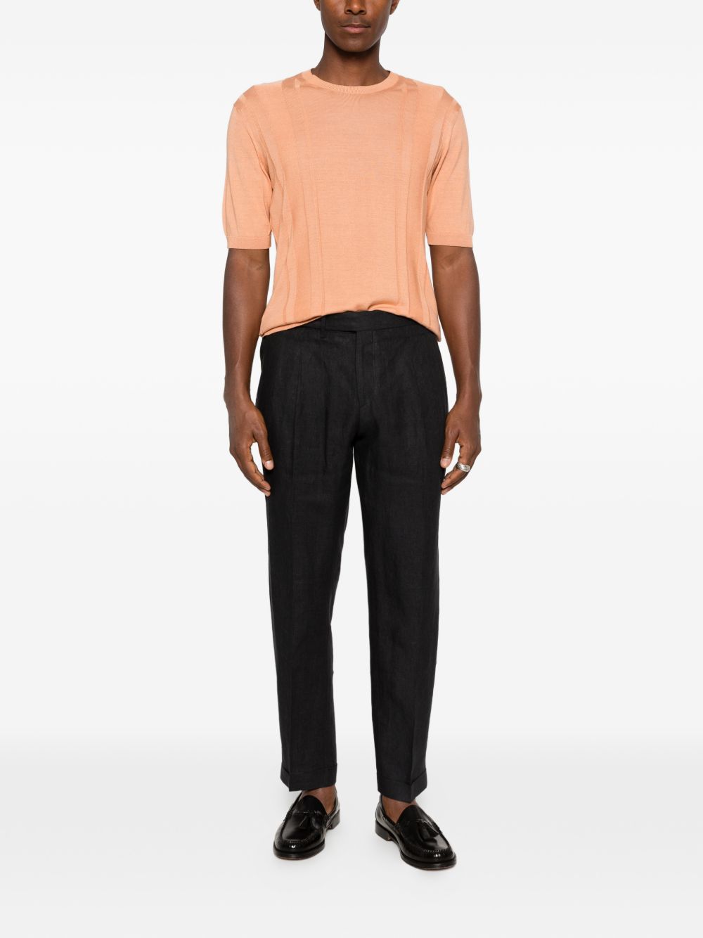 Pantaloni con pieghe in nero Briglia 1949 - uomo 