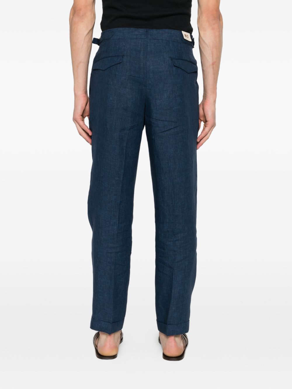 Pantaloni a pieghe con fibbia in blu Briglia 1949 - uomo 