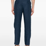 Pantaloni a pieghe con fibbia in blu Briglia 1949 - uomo 