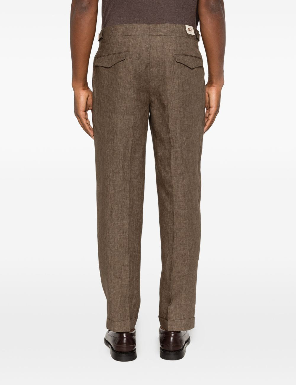 Pantaloni con regolazioni laterali in marrone Briglia 1949 - uomo 