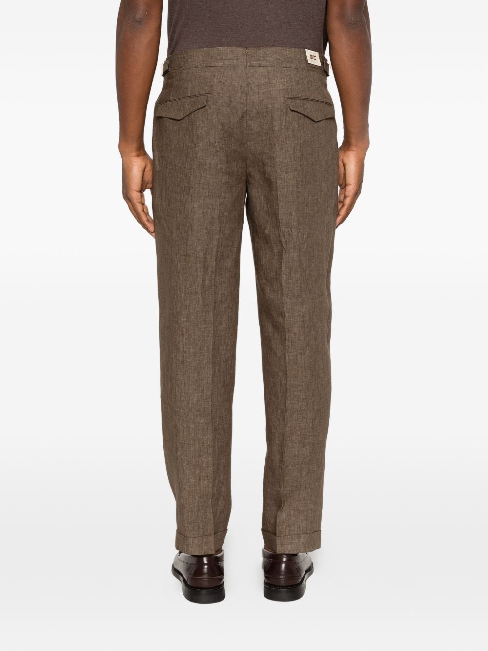 Pantaloni con regolazioni laterali in marrone Briglia 1949 - uomo 