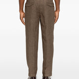 Pantaloni con regolazioni laterali in marrone Briglia 1949 - uomo 