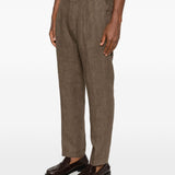 Pantaloni con regolazioni laterali in marrone Briglia 1949 - uomo 