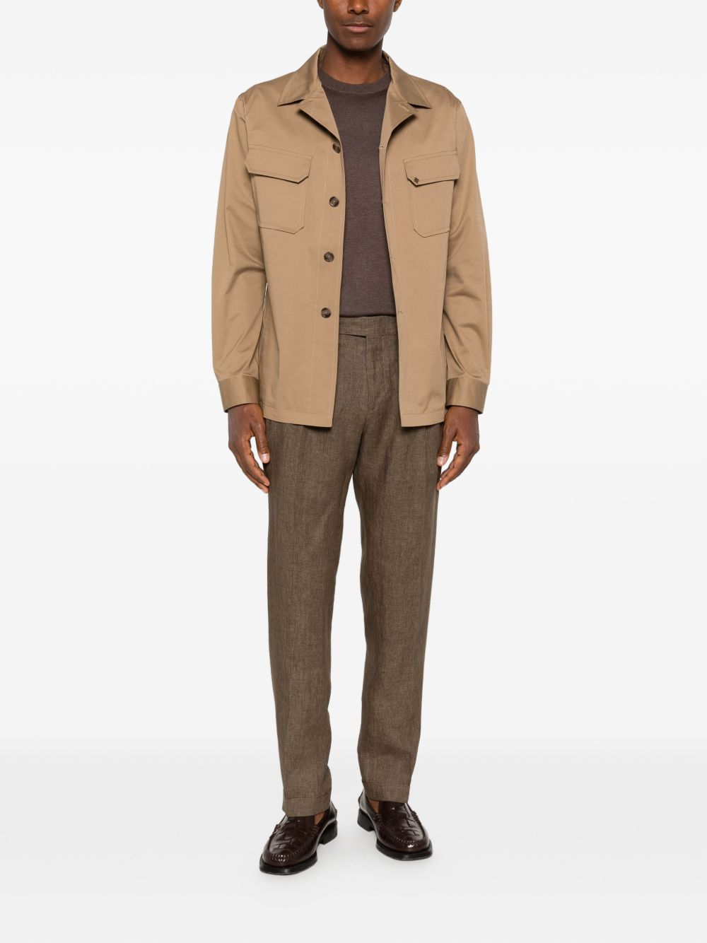 Pantaloni con regolazioni laterali in marrone Briglia 1949 - uomo 