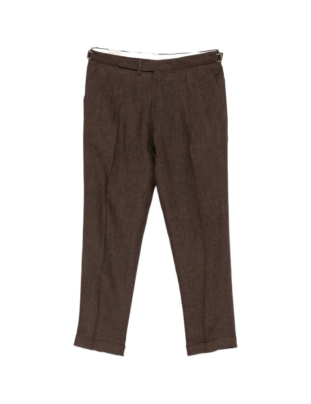 Pantaloni Quartieris con regolazioni laterali in marrone Briglia 1949 - uomo 