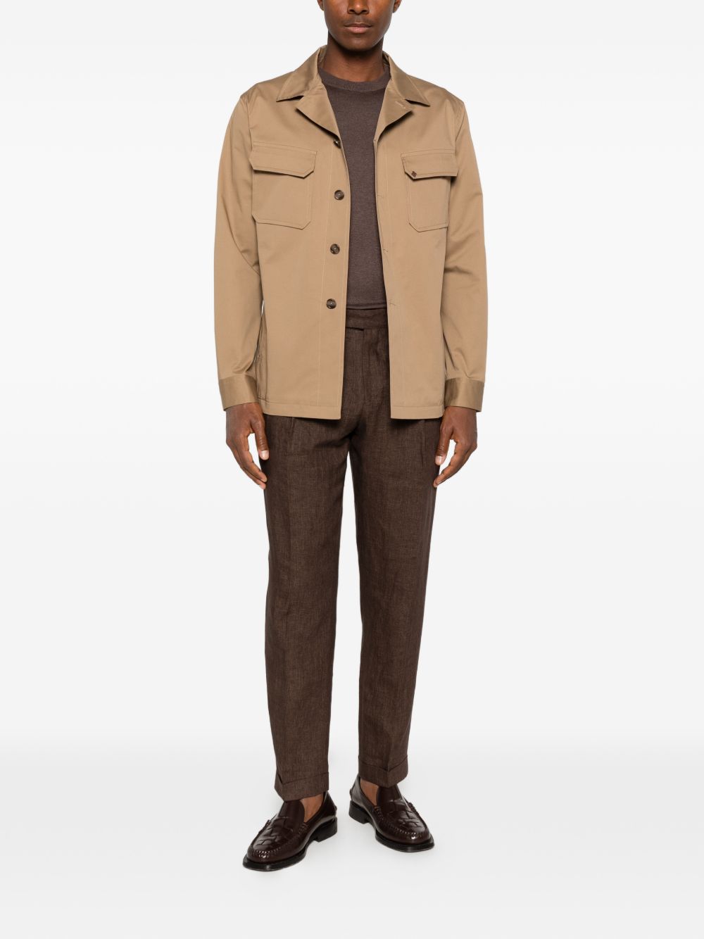 Pantaloni Quartieris con regolazioni laterali in marrone Briglia 1949 - uomo 