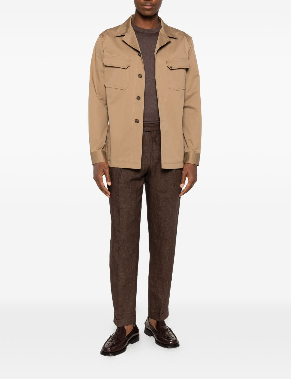 Pantaloni Quartieris con regolazioni laterali in marrone Briglia 1949 - uomo 