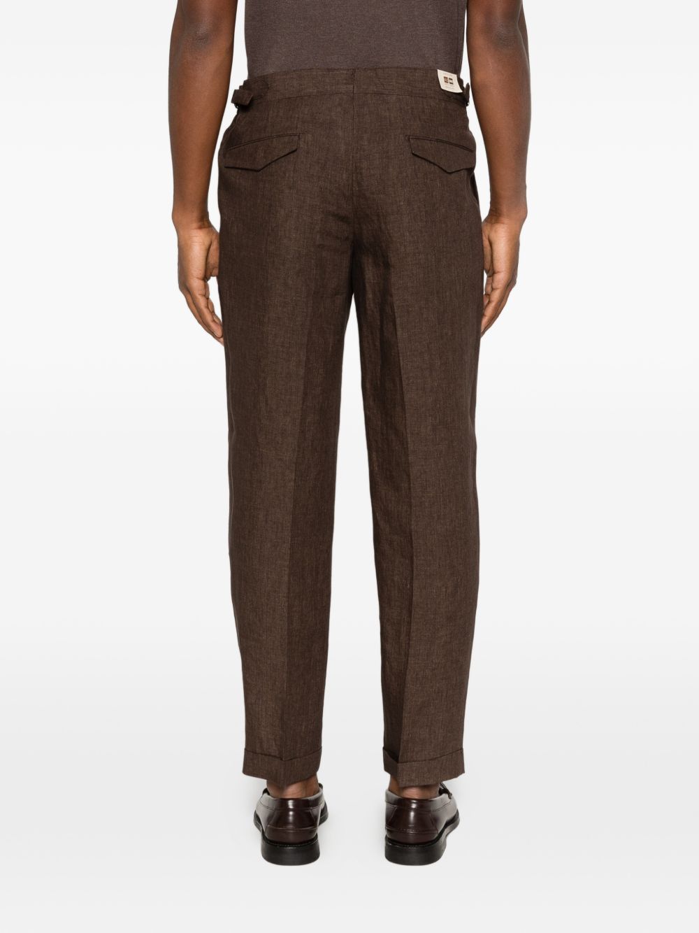 Pantaloni Quartieris con regolazioni laterali in marrone Briglia 1949 - uomo 