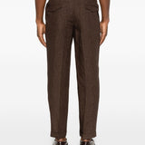Pantaloni Quartieris con regolazioni laterali in marrone Briglia 1949 - uomo 