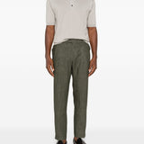 Pantaloni con pieghe e regolazione laterale in verde Briglia 1949 - uomo 