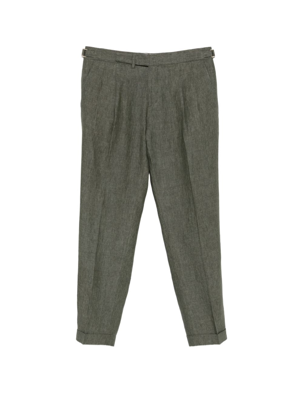 Pantaloni con pieghe e regolazione laterale in verde Briglia 1949 - uomo 