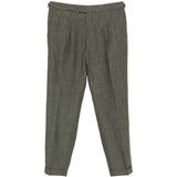Pantaloni con pieghe e regolazione laterale in verde Briglia 1949 - uomo 