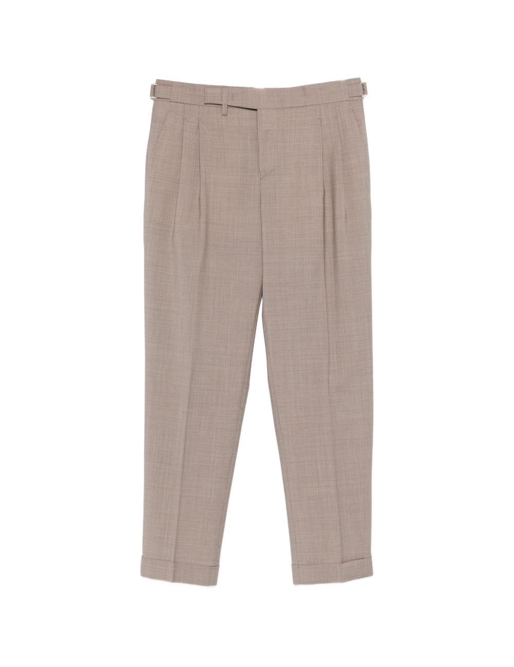 Pantaloni con pieghe e risvolto in marrone Briglia 1949- donna 