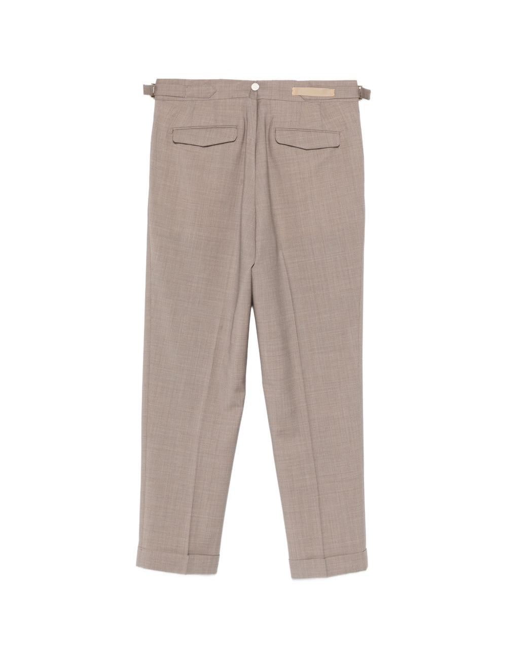 Pantaloni con pieghe e risvolto in marrone Briglia 1949- donna 