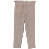 Pantaloni con pieghe e risvolto in marrone Briglia 1949- donna 