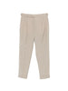 Brigla 1949 Women's Pleated Trousers with Belt in Beige