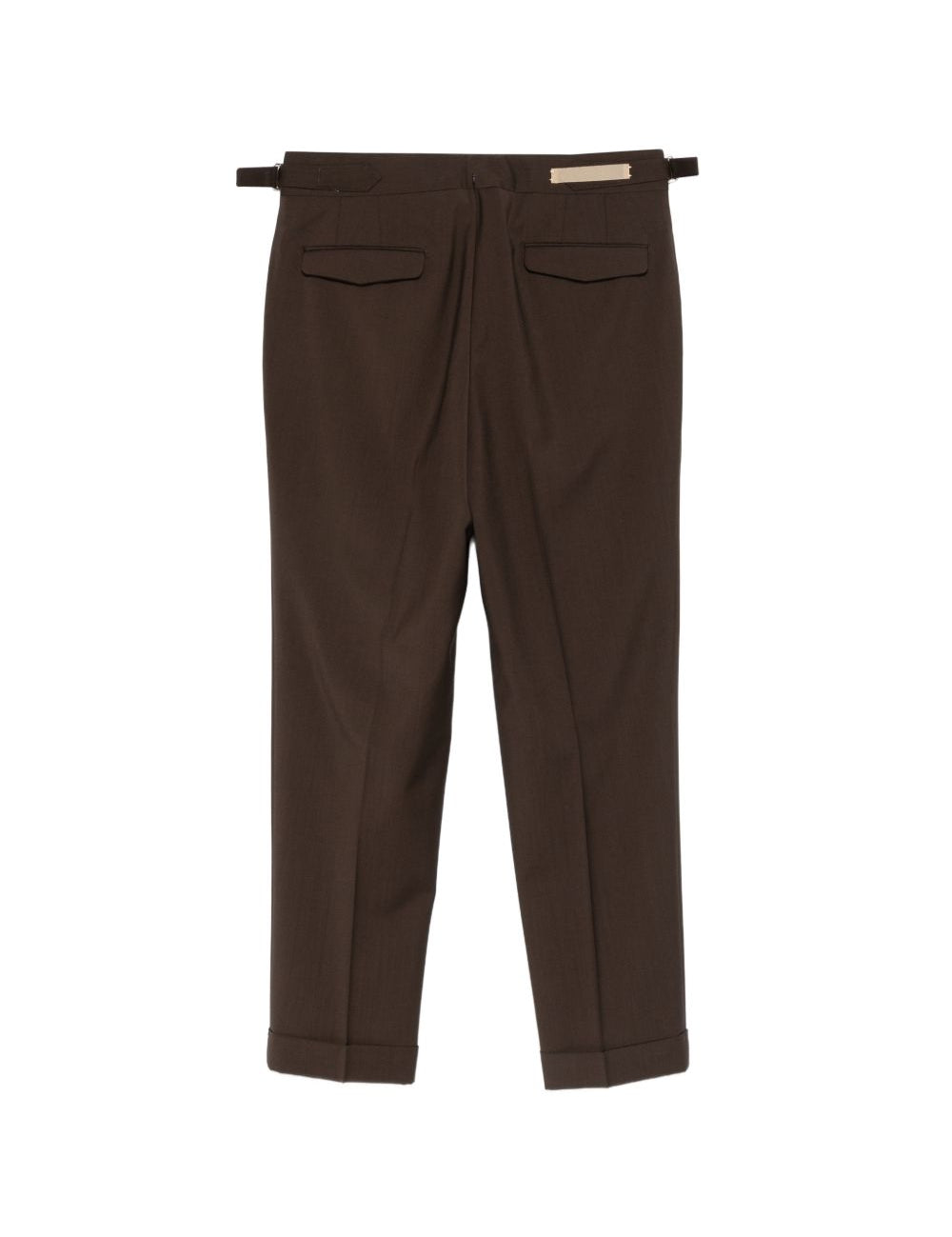 Pantaloni con fibbia e pieghe in marrone Briglia 1949- donna 