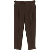 Pantaloni con fibbia e pieghe in marrone Briglia 1949- donna 