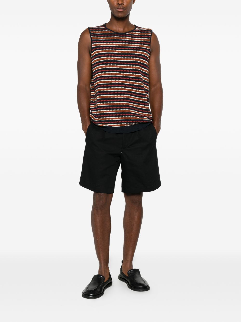Shorts a pieghe con fibbia in nero Briglia 1949 - uomo 