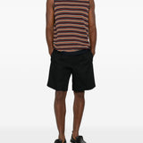 Shorts a pieghe con fibbia in nero Briglia 1949 - uomo 