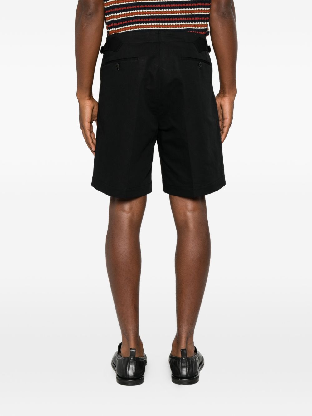 Shorts a pieghe con fibbia in nero Briglia 1949 - uomo 