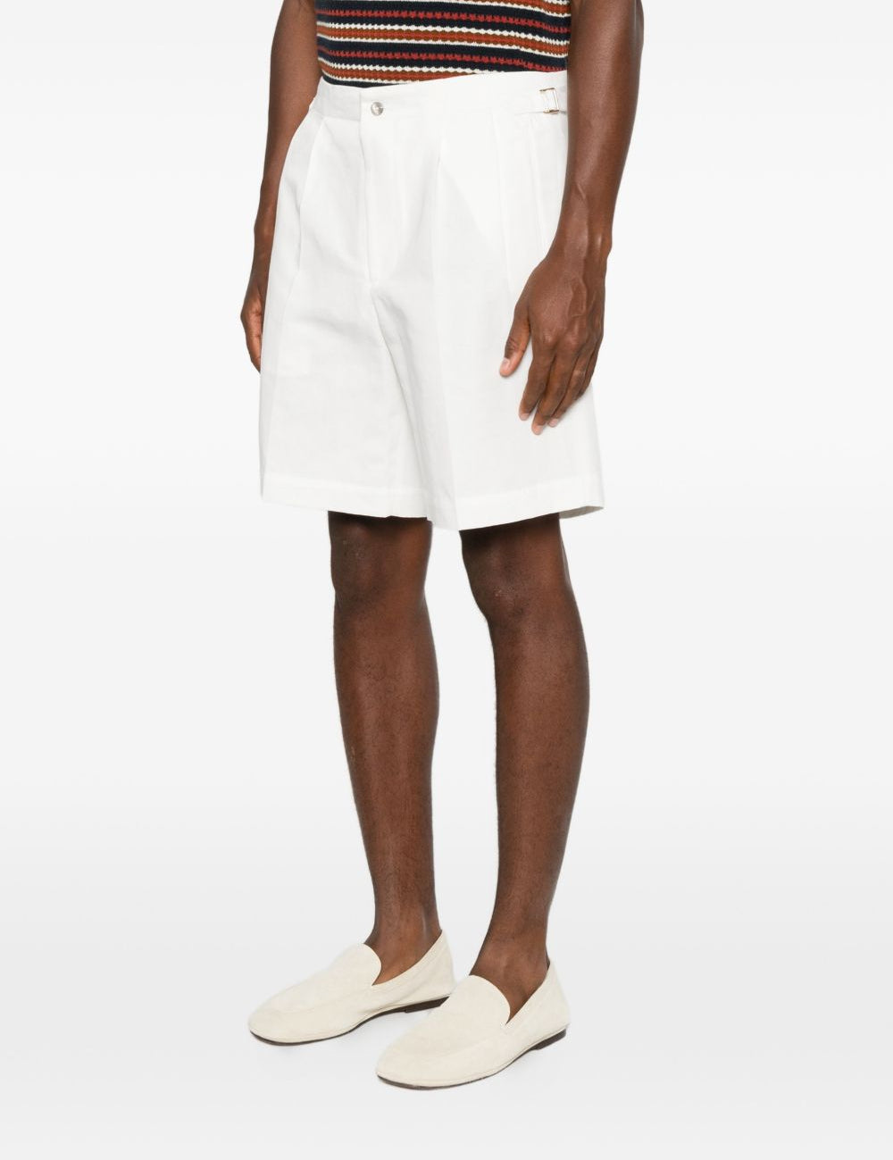 Shorts a pieghe con fibbia in bianco Briglia 1949 - uomo 